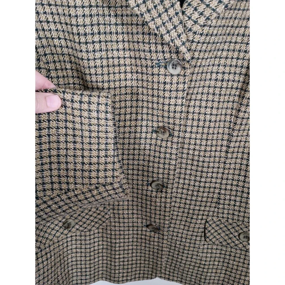 Vintage Maggie McNaughton Plaid Tweed Skirt Blazer Suit Womens Plus Size 20W